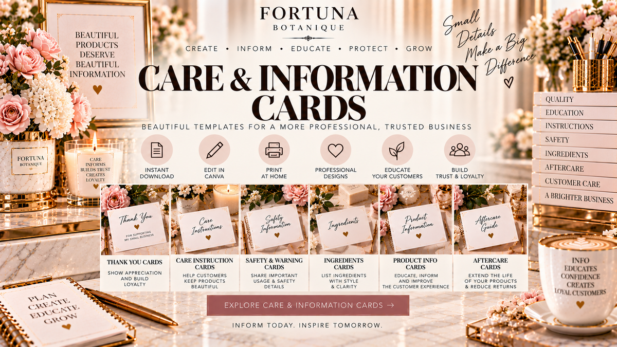 Care & Information Cards