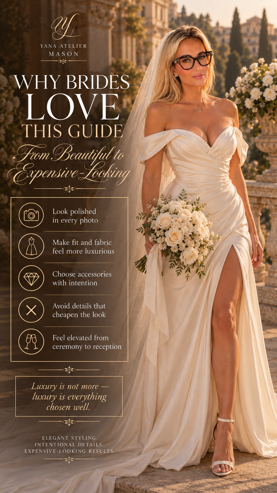 How to Look Expensive on Your Wedding Day | Luxury Bridal Style Guide
