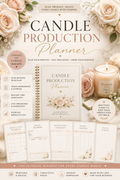 Luxury Candle Production Planner | Production Schedule & Batch Planning Workbook | Instant PDF Download