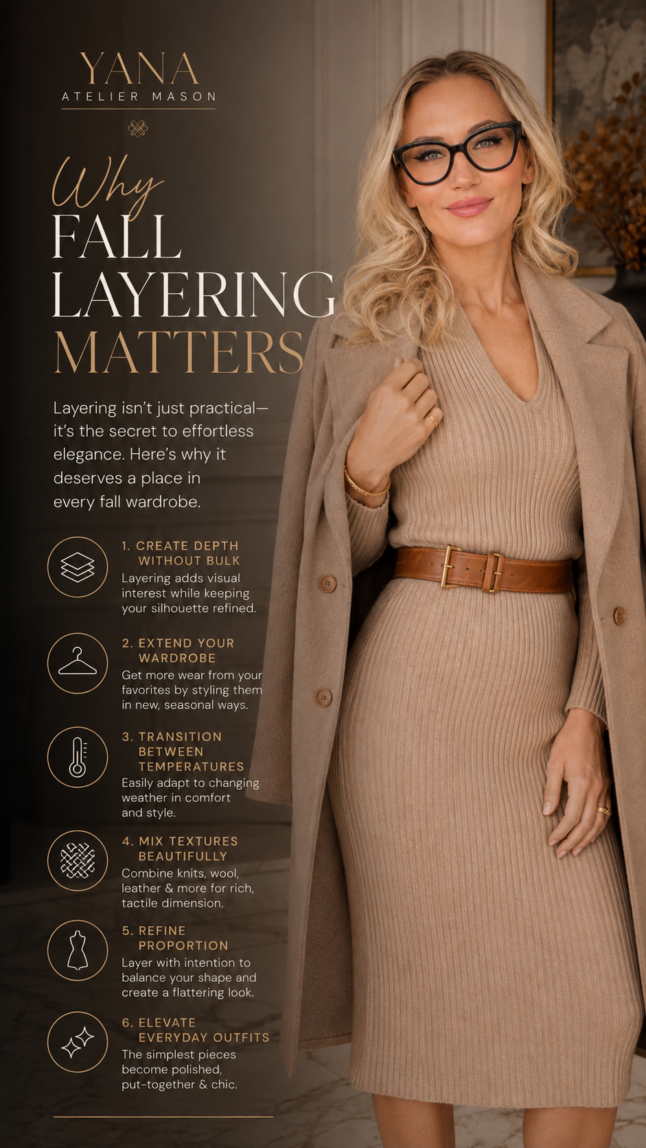 Fall Layering Style Guide | Elegant Autumn Outfit Styling & Wardrobe Layering Digital Guide
