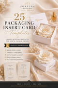 Luxury Soap Packaging Insert Card Templates | Editable Printable Thank You & Care Cards for Handmade Soap Businesses
