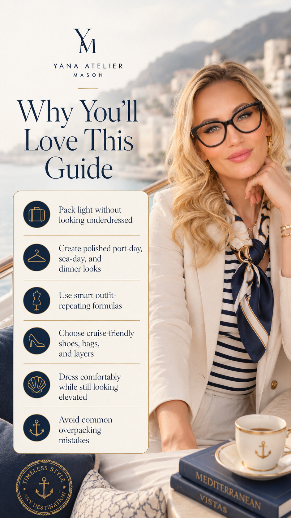 Mediterranean Cruise Style Guide | Cruise Outfit Ideas, Packing Guide, Resort Wear & Elegant Vacation Style PDF