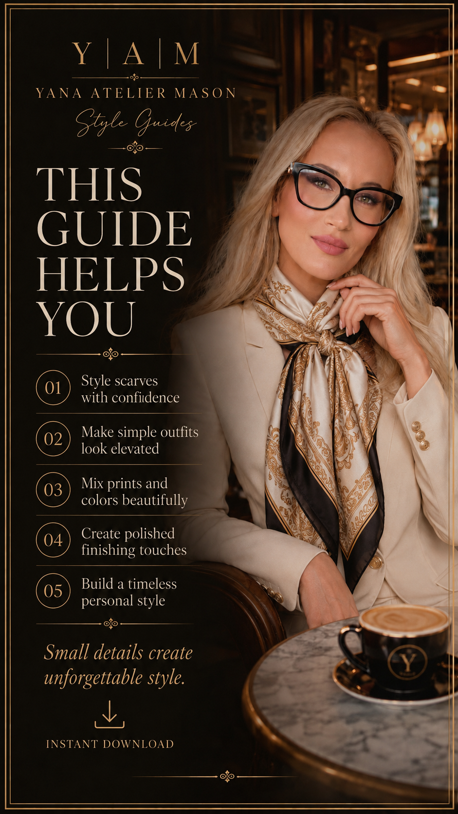 How to Style Silk Scarves | Elegant Scarf Styling Guide | Digital Fashion E-Book