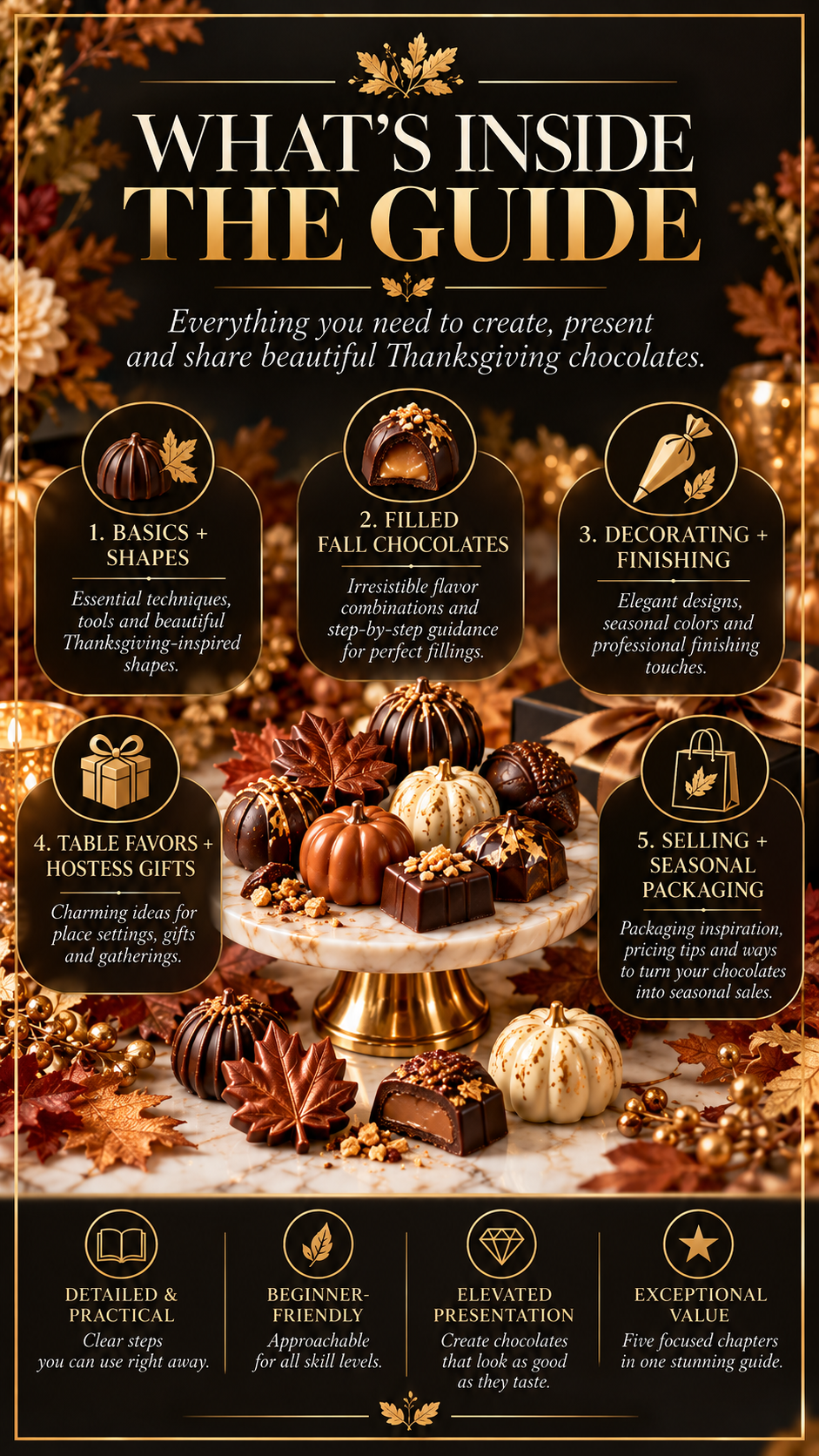 Thanksgiving Chocolate Guide | Fall Chocolate Treats, Gifting, Table Favors & Seasonal Selling