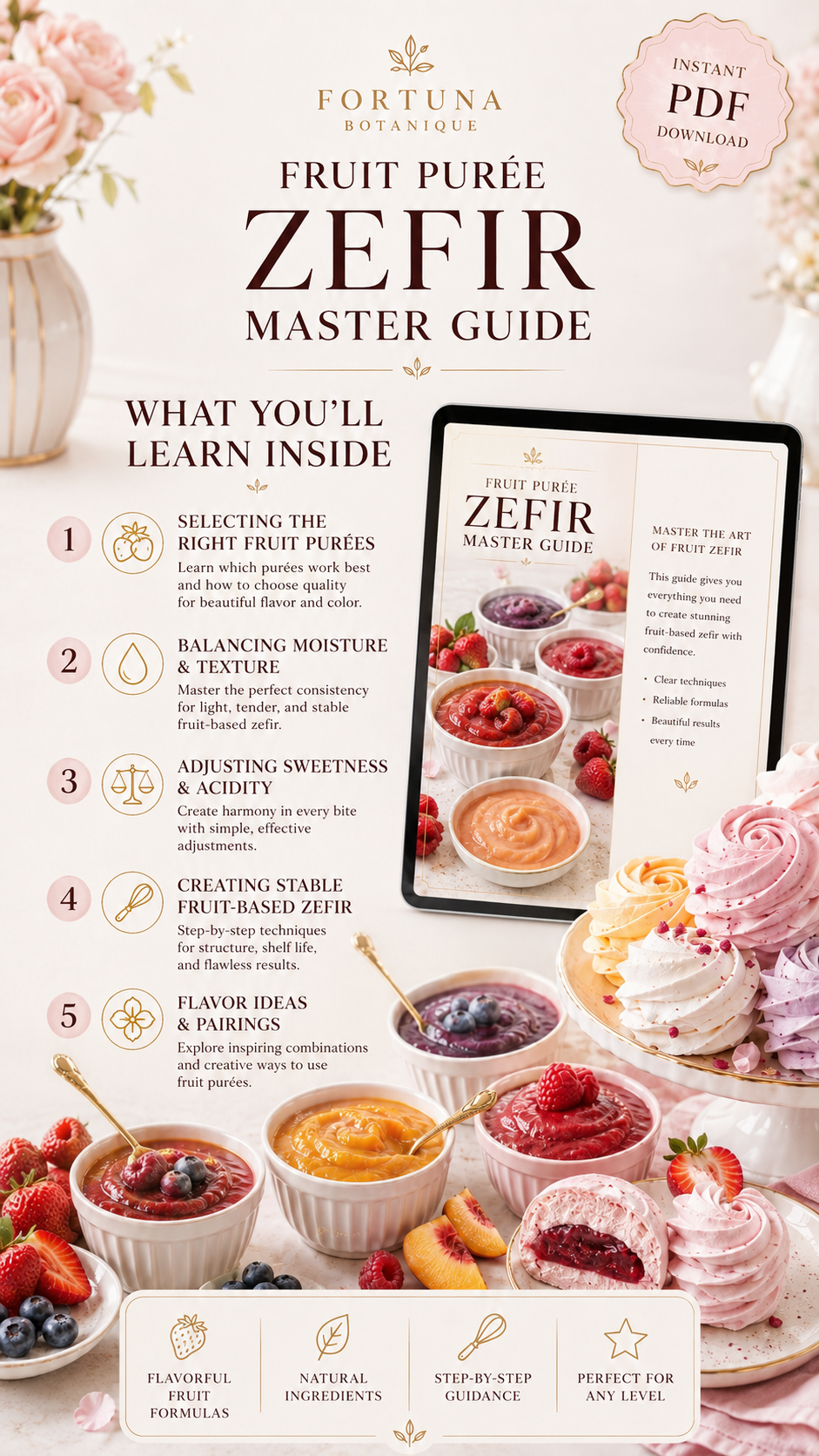 Fruit Purée Zefir Master Guide | Fruit-Based Zefir Recipes & Texture Techniques