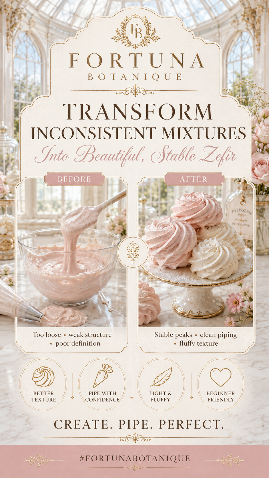 Perfect Zefir Consistency Guide | Zefir Texture, Piping & Troubleshooting Digital Guide