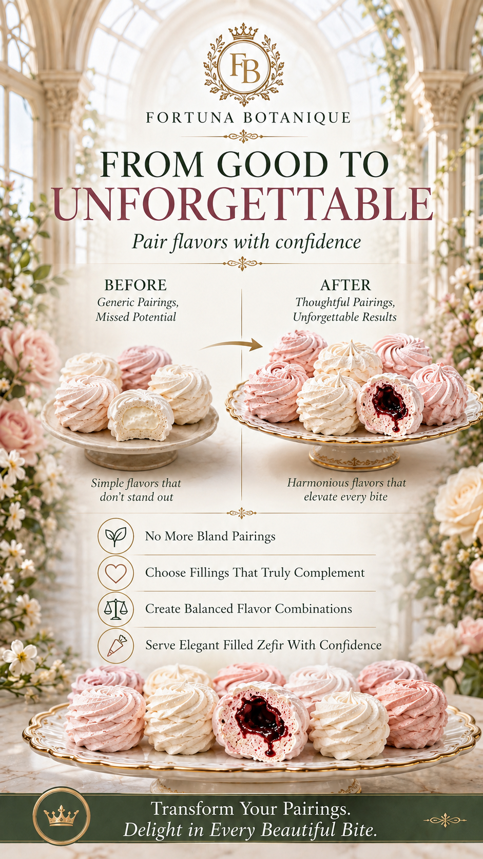 Zefir Flavor Pairing & Filling Ideas Guide | Luxury Dessert Pairings