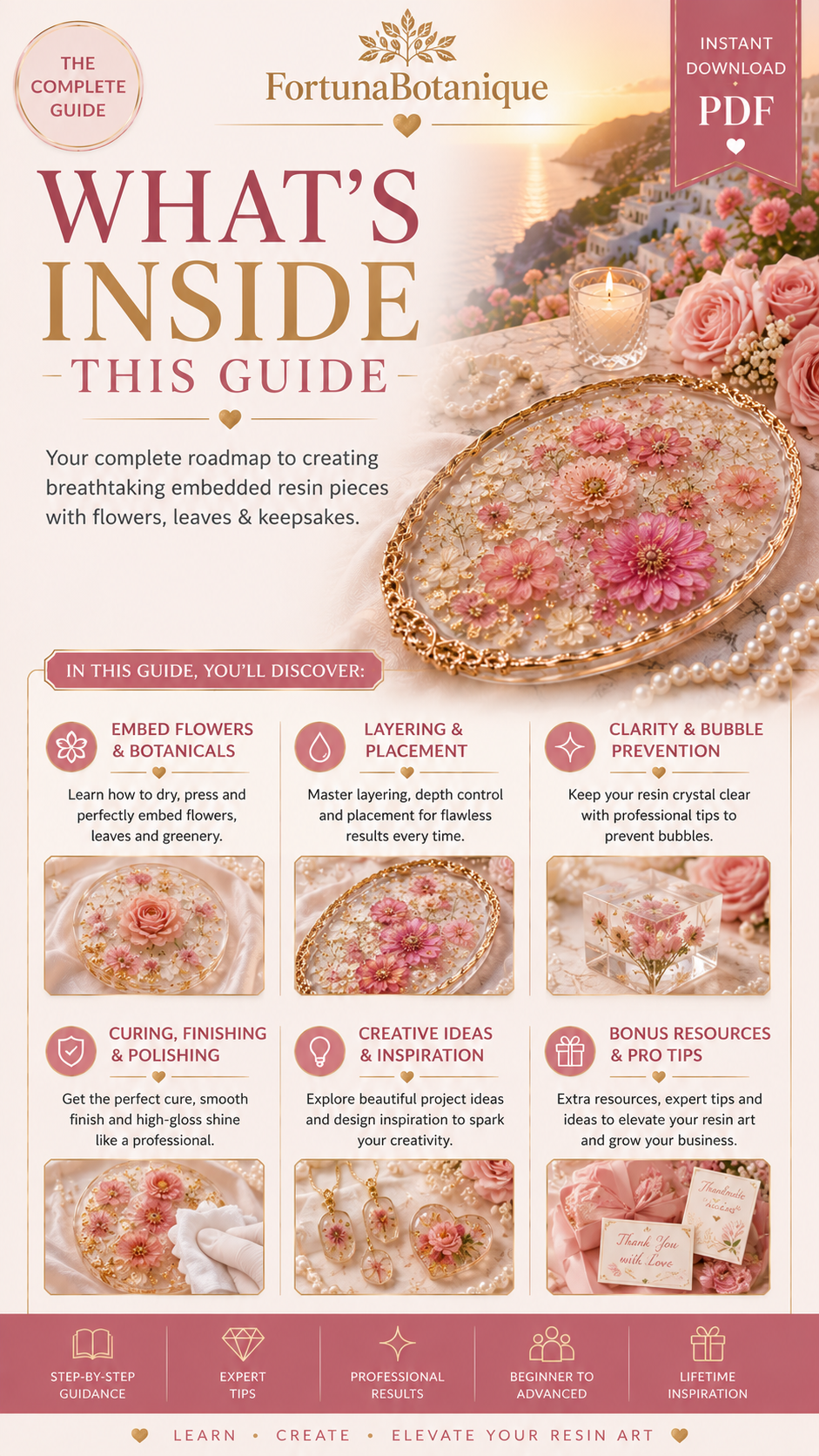 Floral Resin Embedding Guide for Flowers & Botanicals