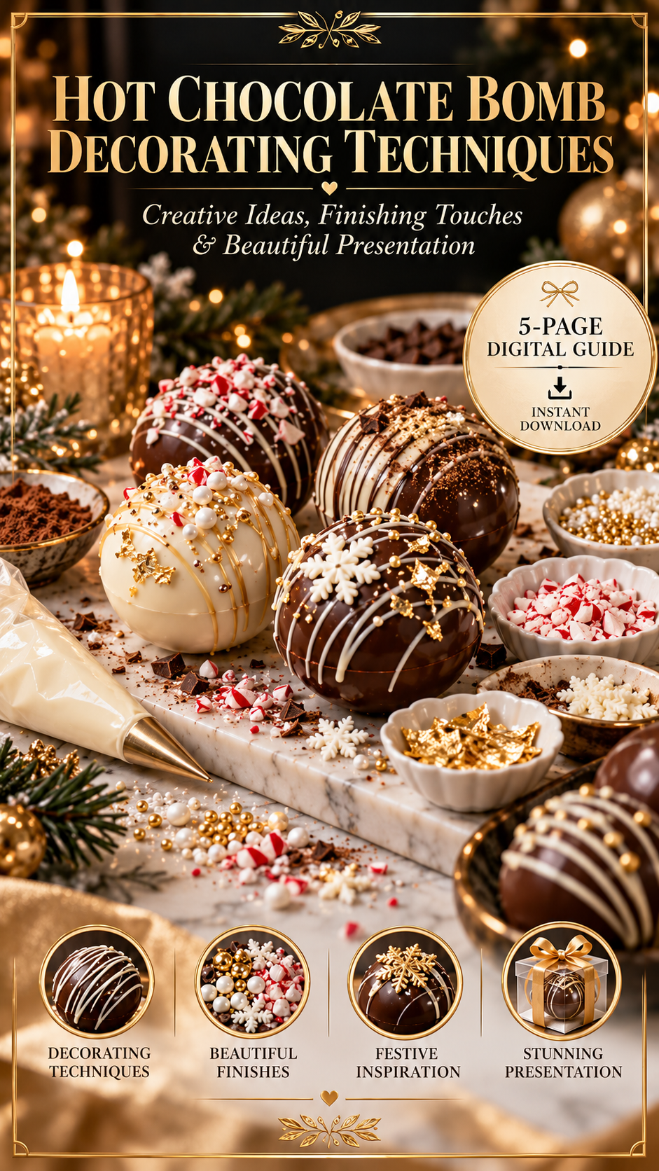 Hot Chocolate Bomb Guide | Cocoa Bombs, Fillings, Decorating, Packaging & Selling