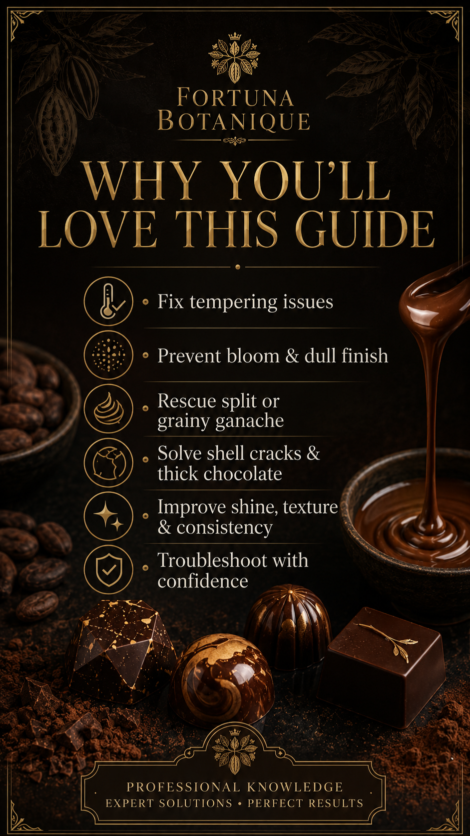 Chocolate Troubleshooting Master Guide | Tempering, Bloom, Ganache, Texture & Finishing Problems PDF