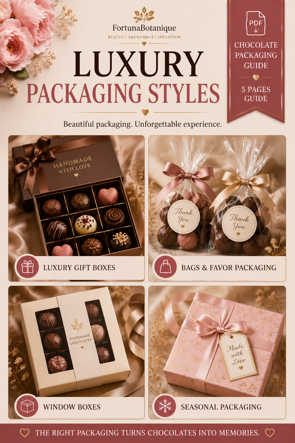 Luxury Chocolate Packaging Guide | Premium Gift Box Ideas, Branding & Packaging Inspiration (Instant PDF Download)