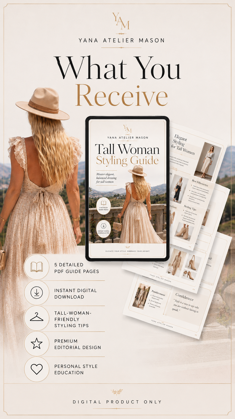 Tall Woman Styling Guide | Digital PDF
