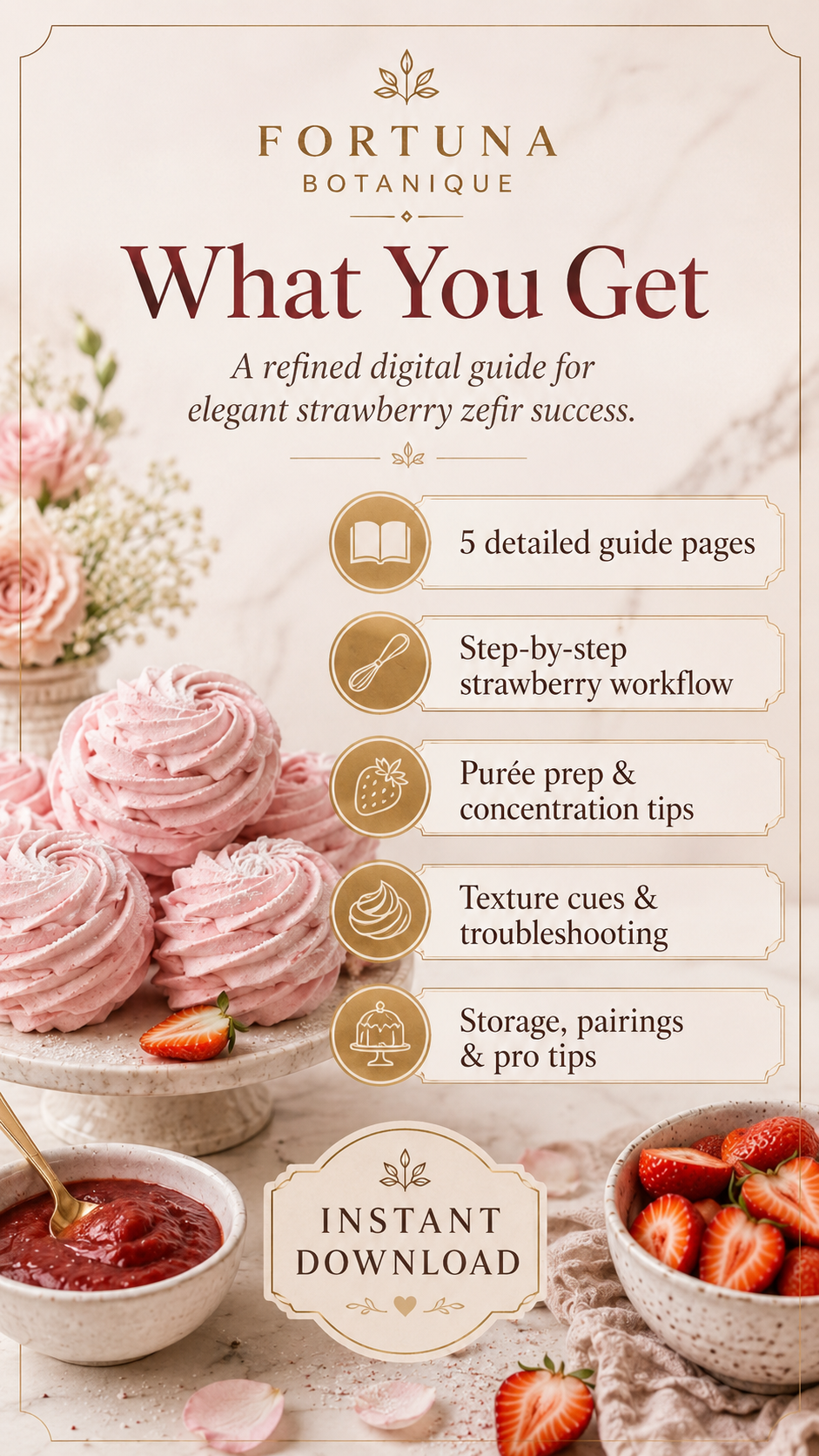 Strawberry Zefir Recipe Guide | Berry Zefir Recipe, Texture & Piping Techniques
