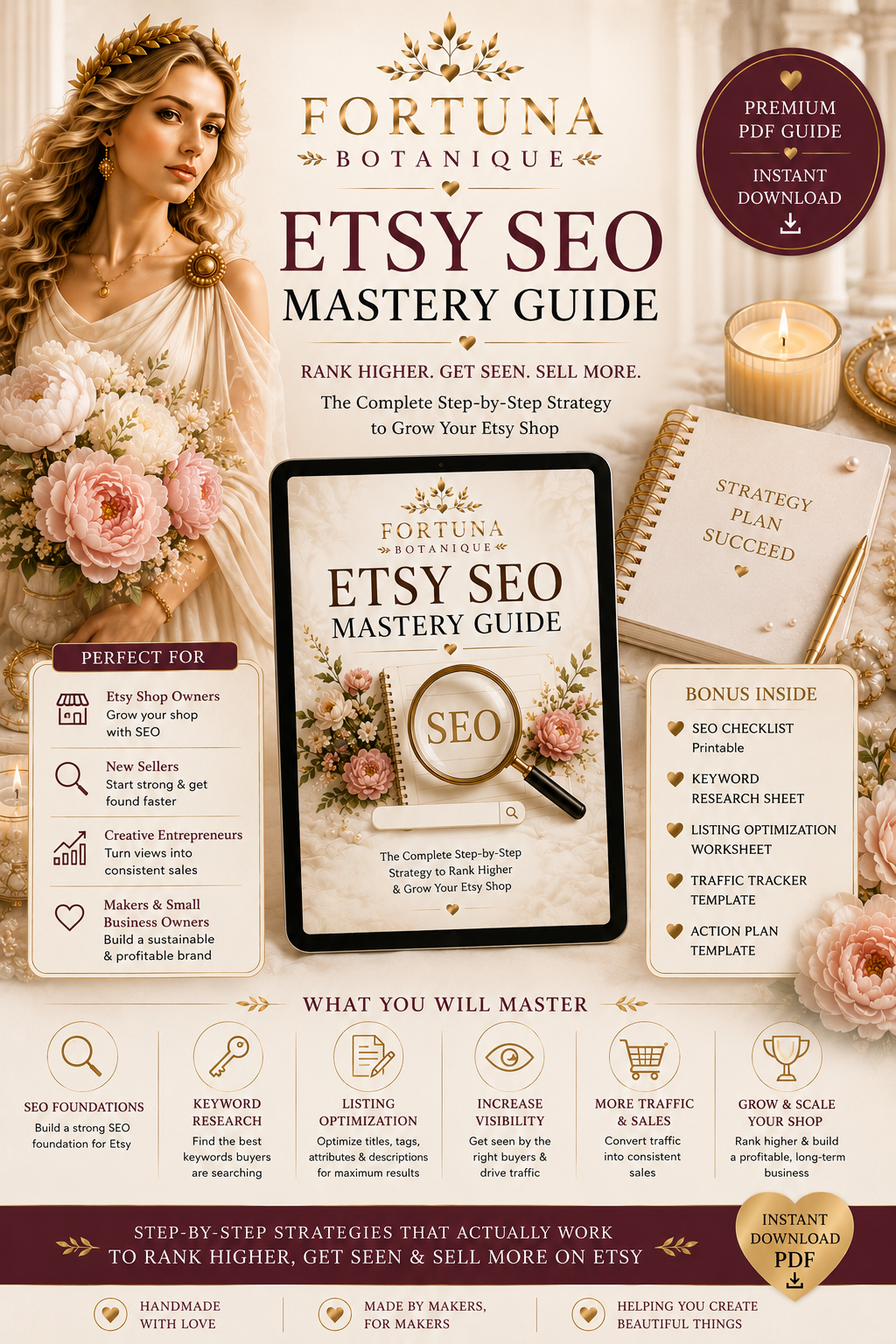 Etsy SEO Mastery Guide | Rank Higher on Etsy | Digital PDF Download
