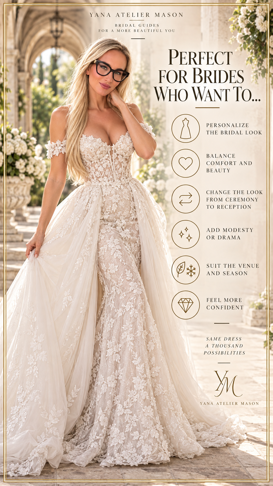 Wedding Dress Sleeves, Straps & Detachable Details Guide | Bridal Styling & Customization