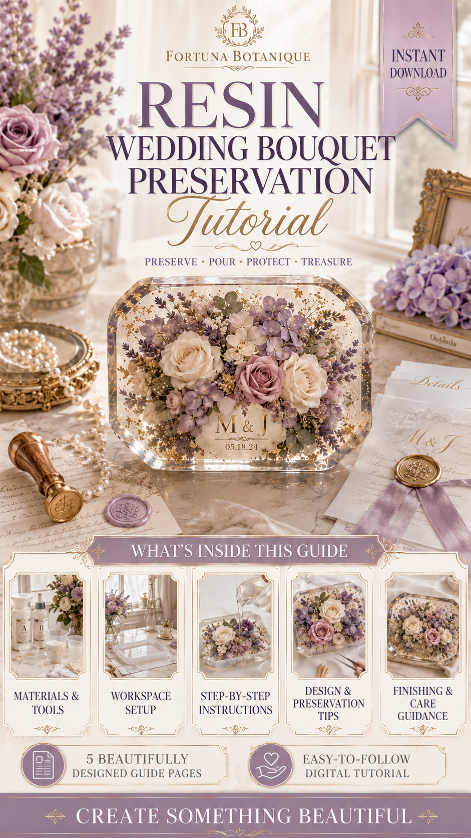 Resin Wedding Bouquet Preservation Tutorial | Floral Keepsake Guide