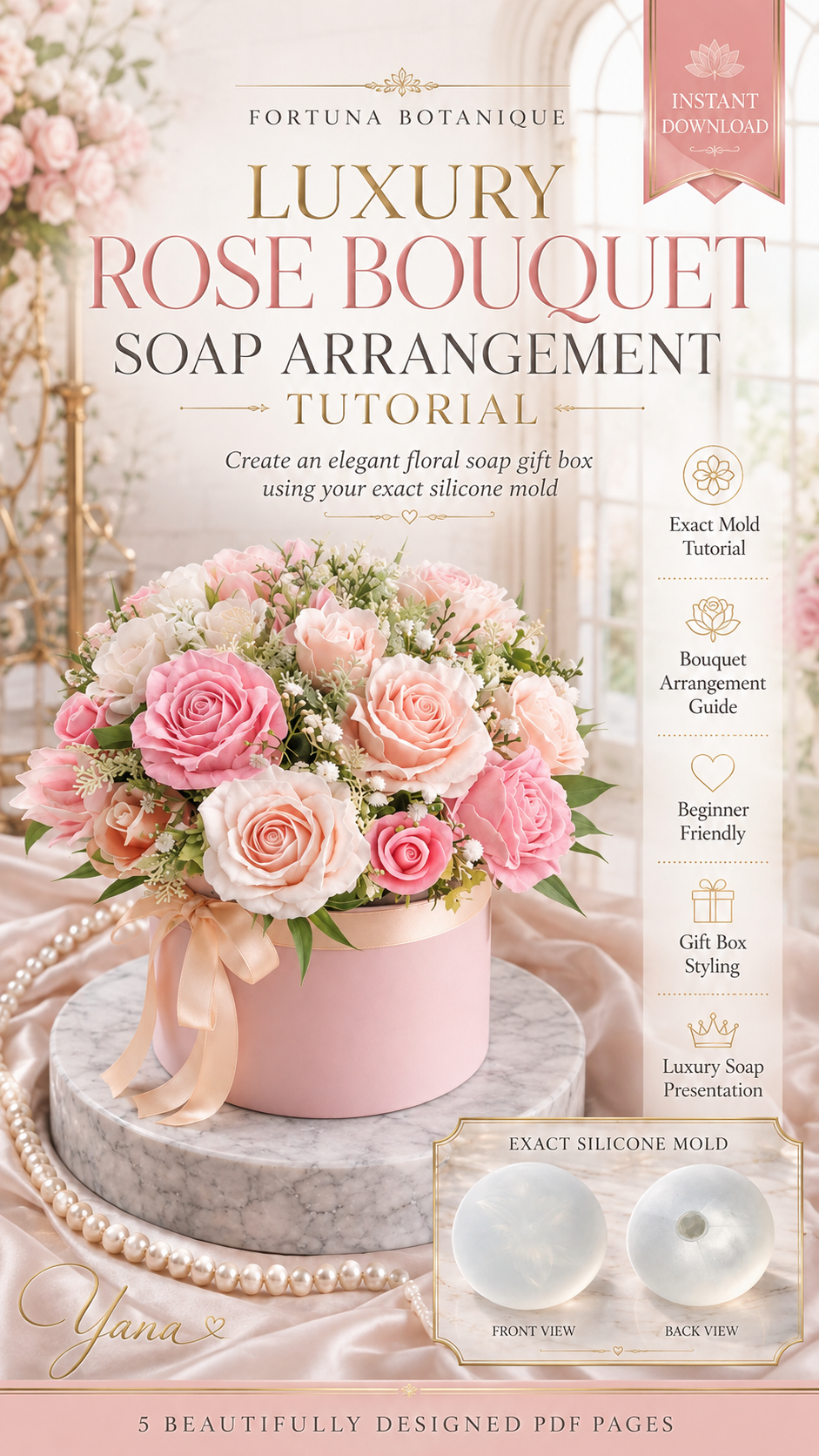 Luxury Rose Bouquet Soap Arrangement Tutorial | Floral Soap Gift Box Guide