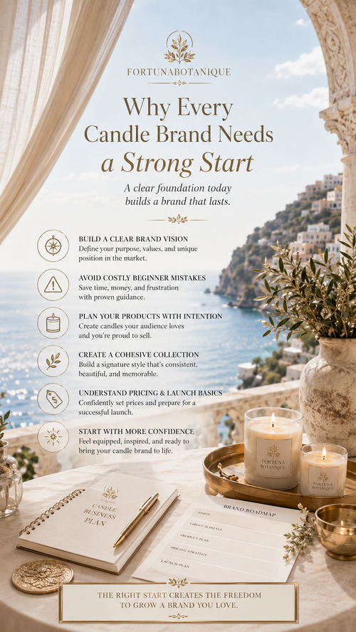 Candle Business Startup Guide | 5-Page Digital PDF for Candle Makers