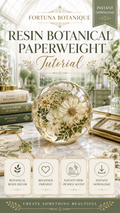 Resin Botanical Paperweight Tutorial | Pressed Flower Resin Guide