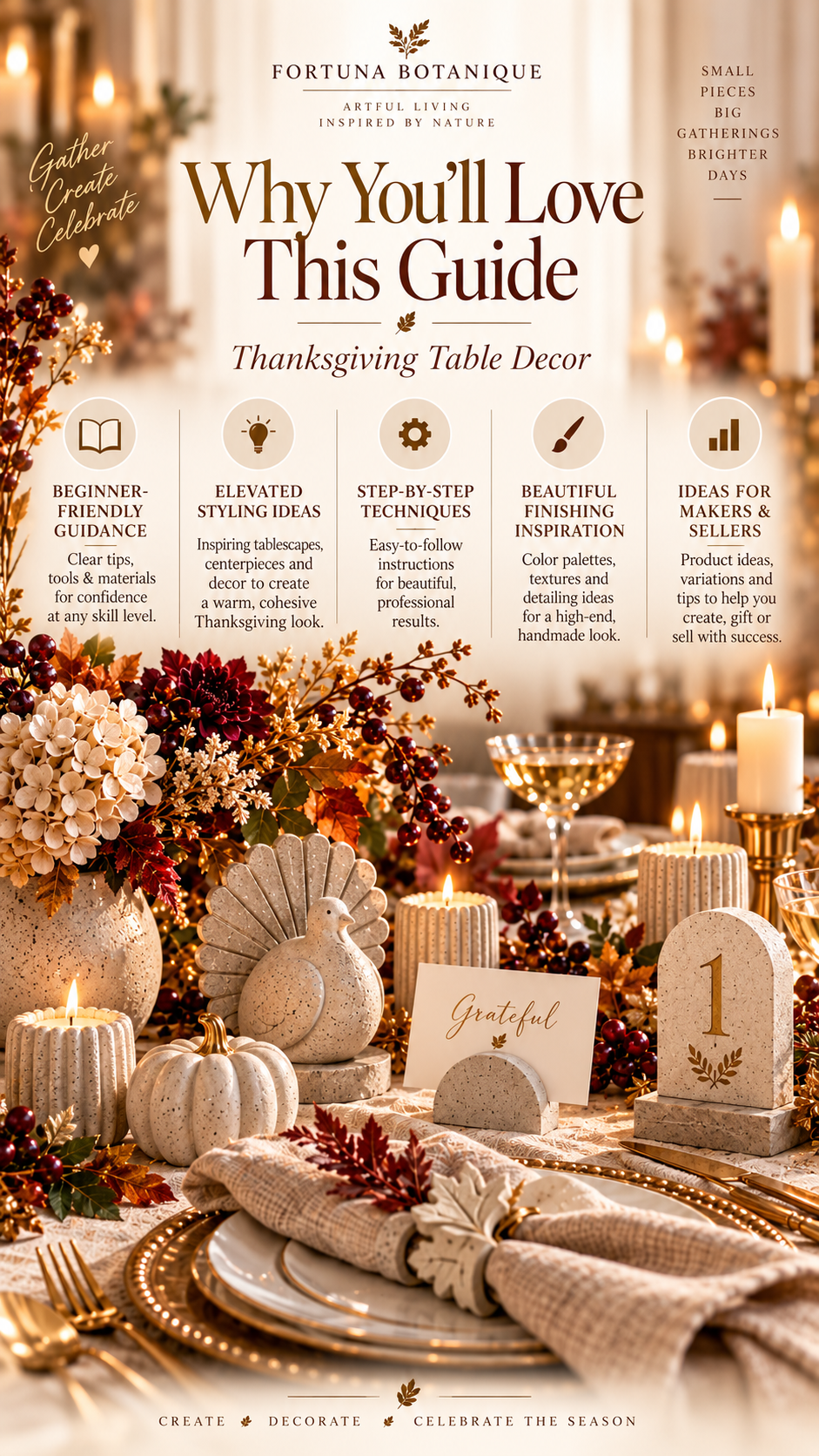 Thanksgiving Concrete Table Decor Guide | DIY Holiday Tablescape Projects
