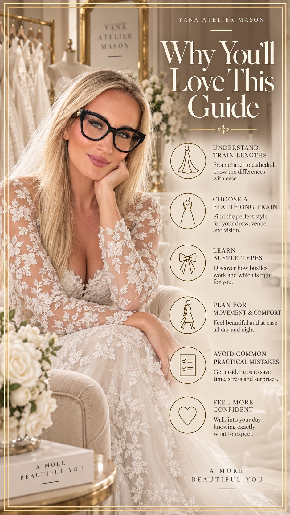 Wedding Dress Trains & Bustle Guide | Bridal Train Styles, Bustle Types & Styling