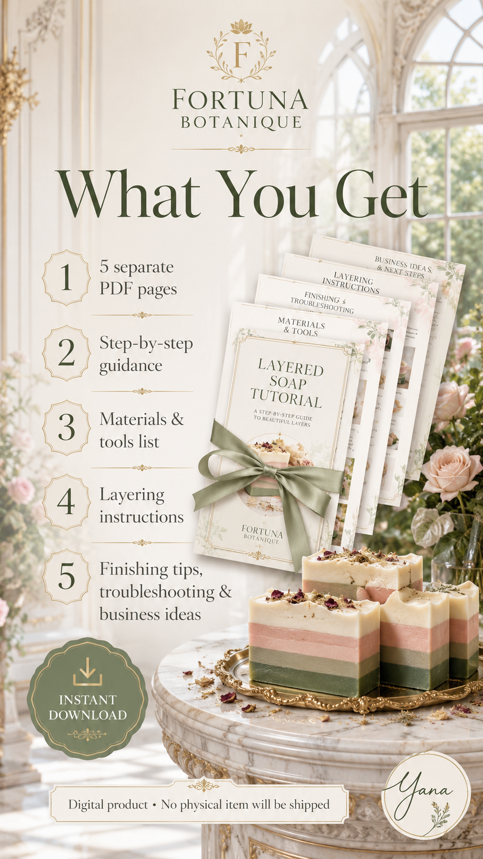 Layered Soap Tutorial PDF Guide | Luxury Artisan Soapmaking Technique | Instant Digital Download