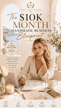 The $10K Month Handmade Business Blueprint | Revenue, Pricing & Growth Guide for Etsy and Shopify Sellers