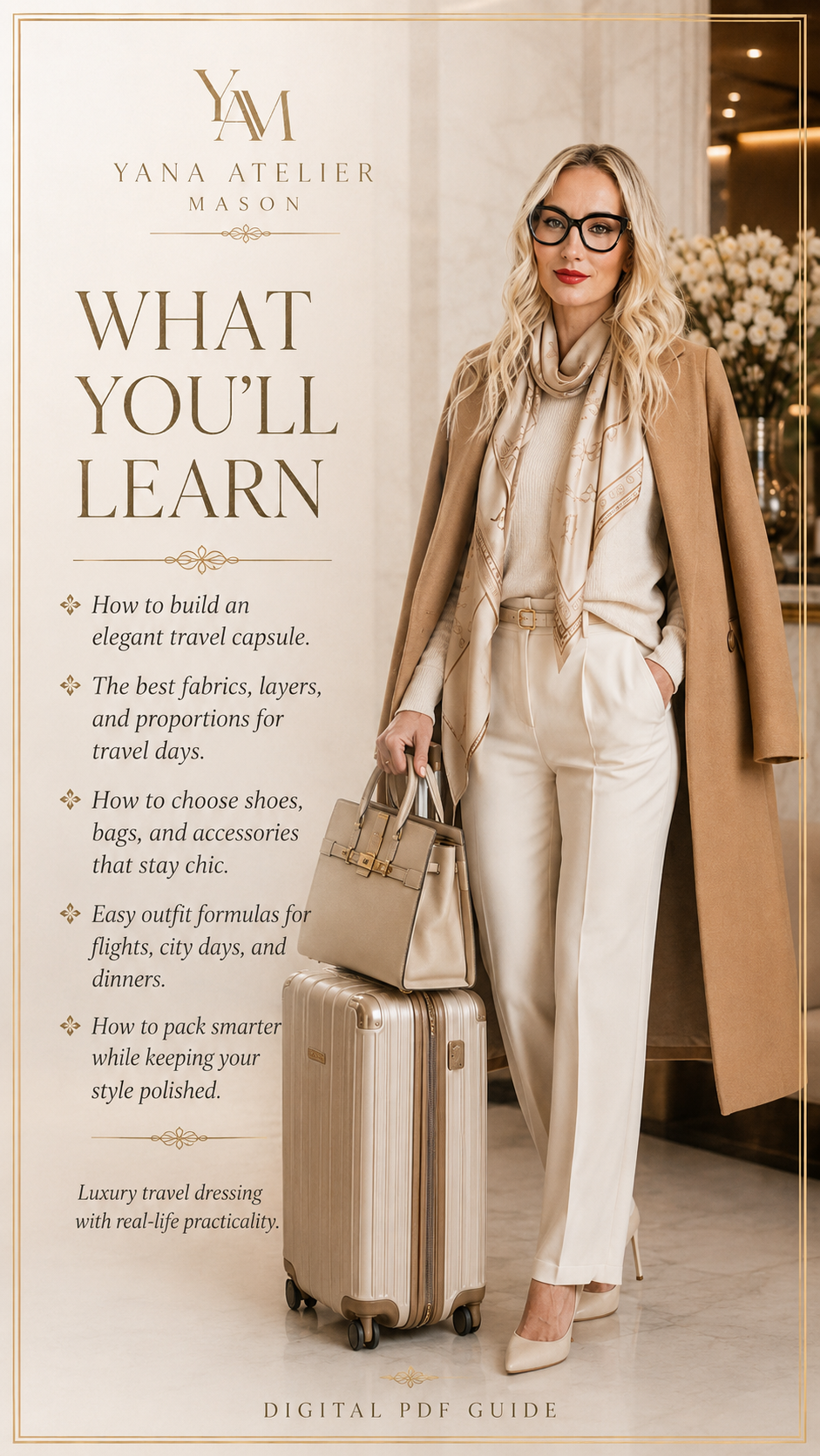 Elegant Travel Style Guide for Women | Chic Travel Outfits, Luxury Capsule Wardrobe, Airport Style & Effortless Vacation Fashion