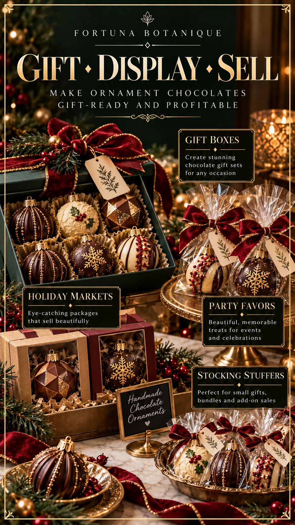 Chocolate Ornament Guide | Molded Christmas Chocolates, Decorating, Packaging & Selling