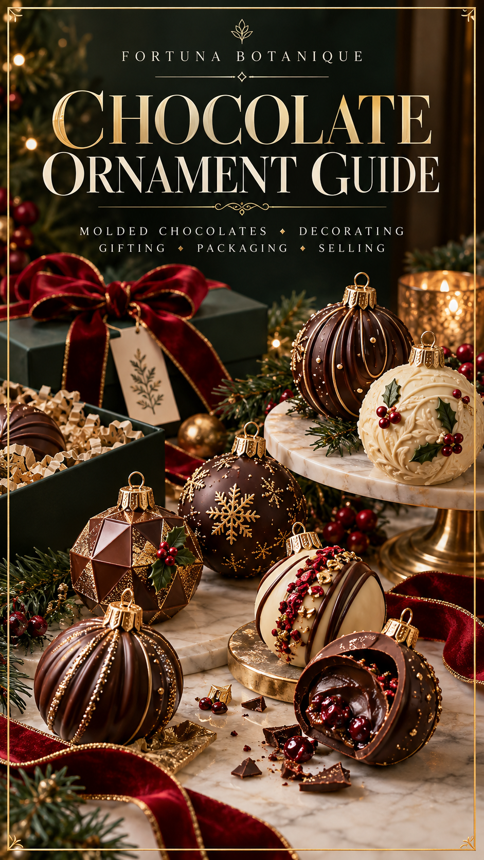 Chocolate Ornament Guide | Molded Christmas Chocolates, Decorating, Packaging & Selling