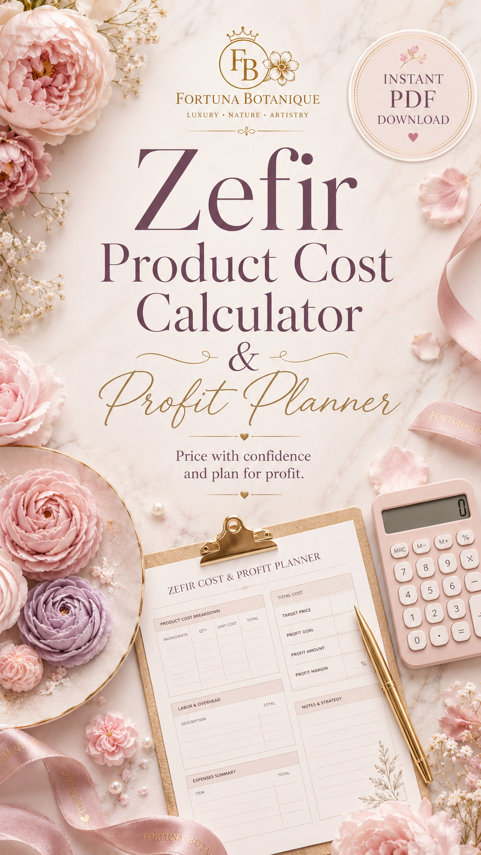 Zefir Product Cost Calculator & Profit Planner | Pricing & Margin Guide for Zefir Makers