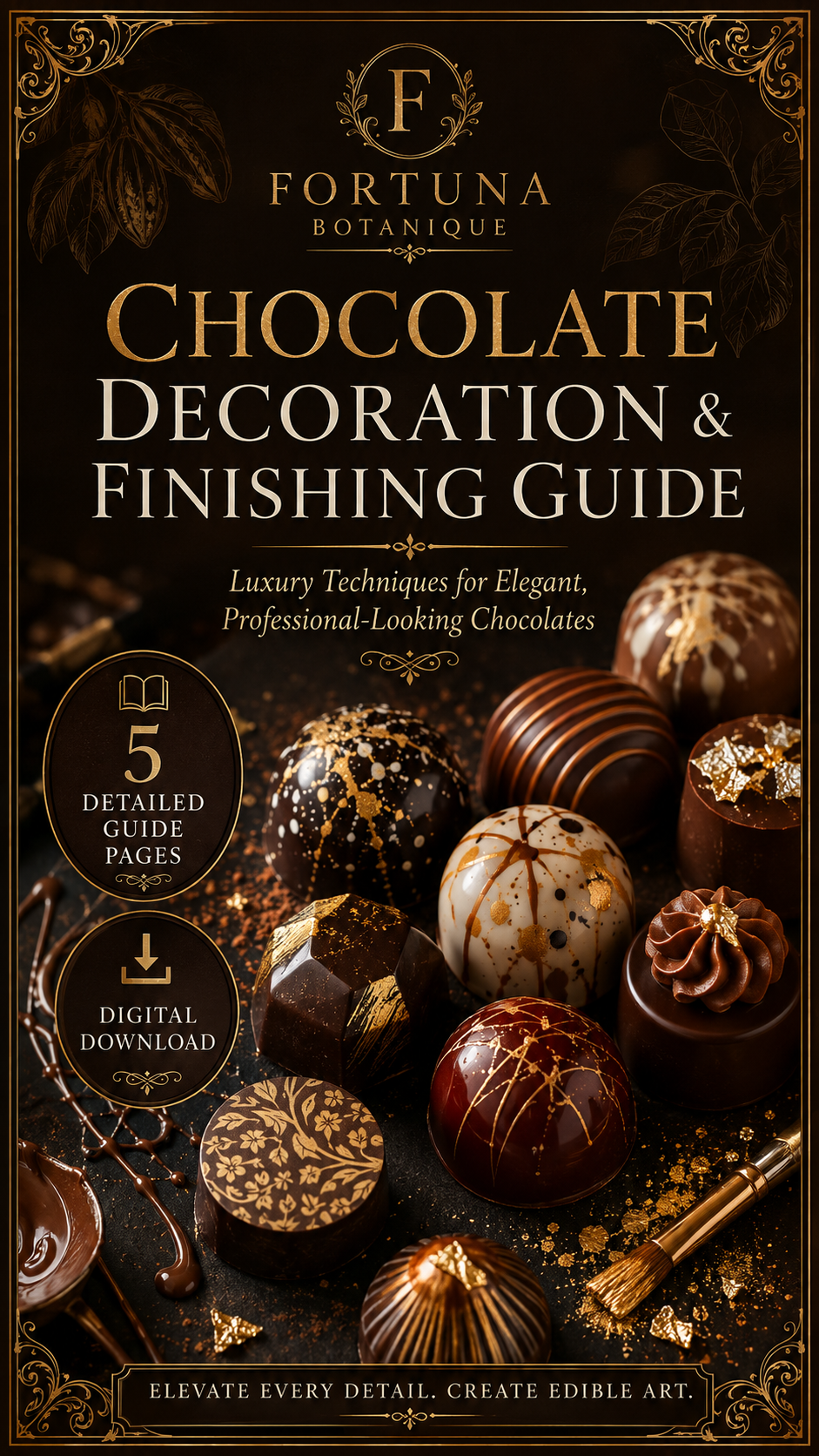 Chocolate Decoration & Finishing Guide | Bonbon Decorating, Cocoa Butter, Drizzles & Luxury Chocolate PDF
