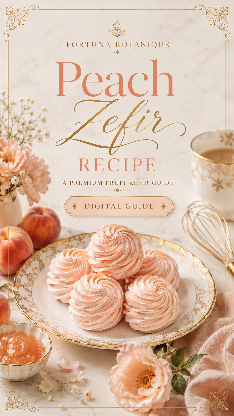 Peach Zefir Recipe Guide | Premium Fruit Marshmallow Recipe PDF