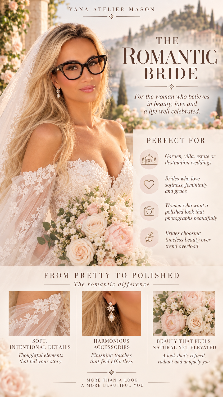 Romantic Bridal Style Guide | Elegant Wedding Dress & Bridal Styling Guide