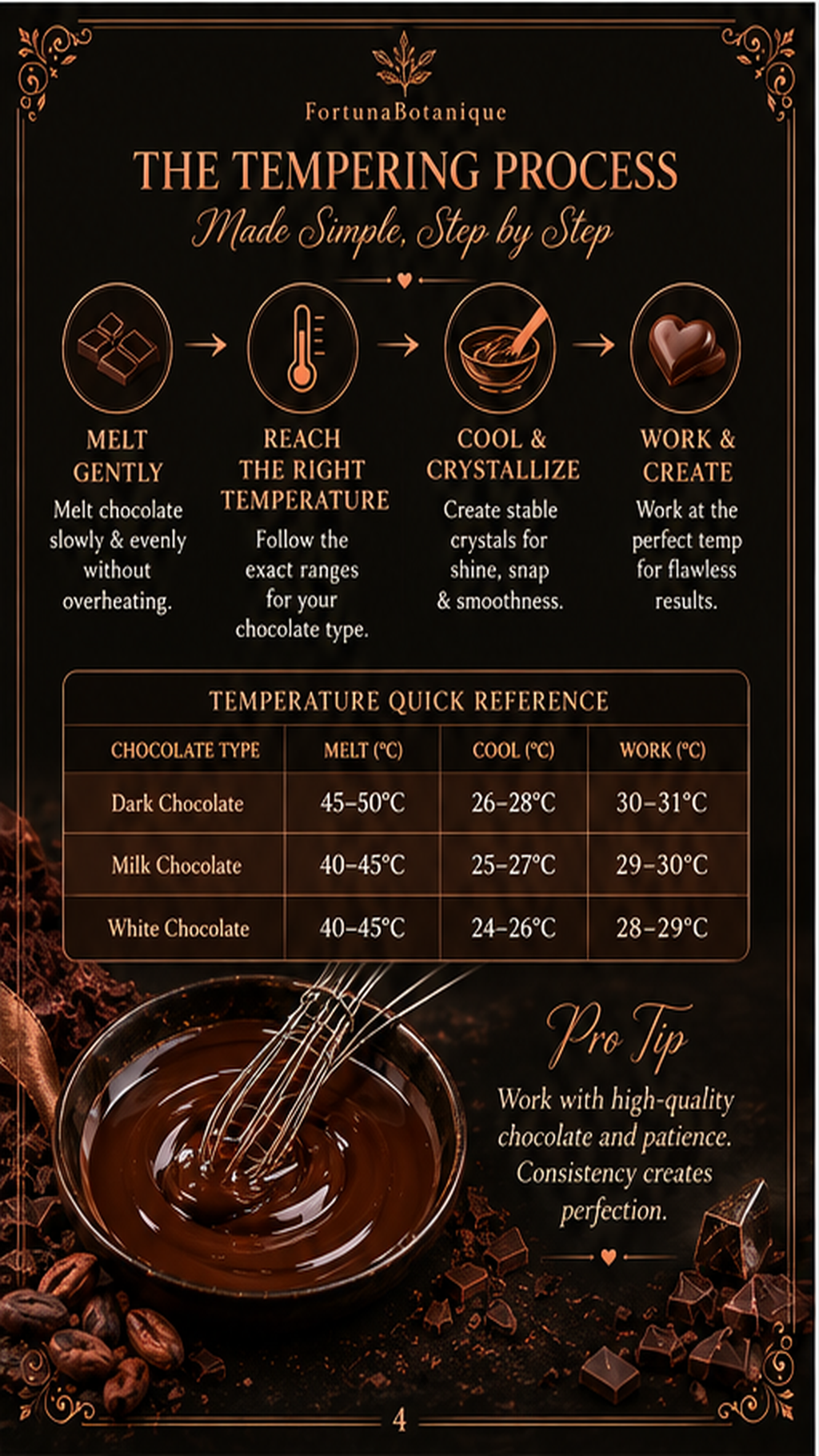 Chocolate Tempering Guide | Temperatures, Methods, Troubleshooting & Glossy Chocolate Techniques