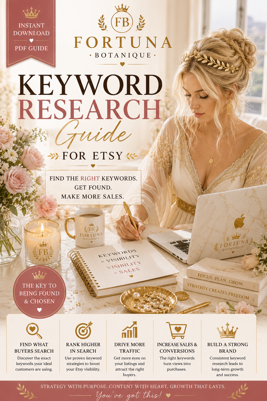 Keyword Research Guide for Etsy | Instant PDF Download