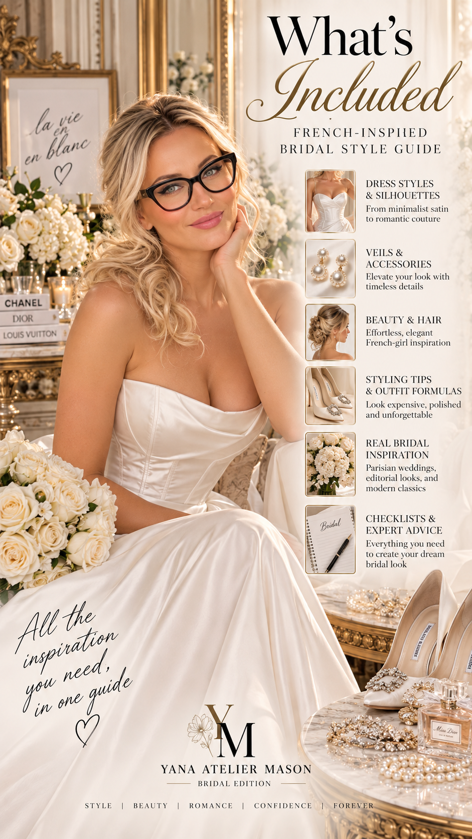 French-Inspired Bridal Style Guide | Luxury Wedding Styling