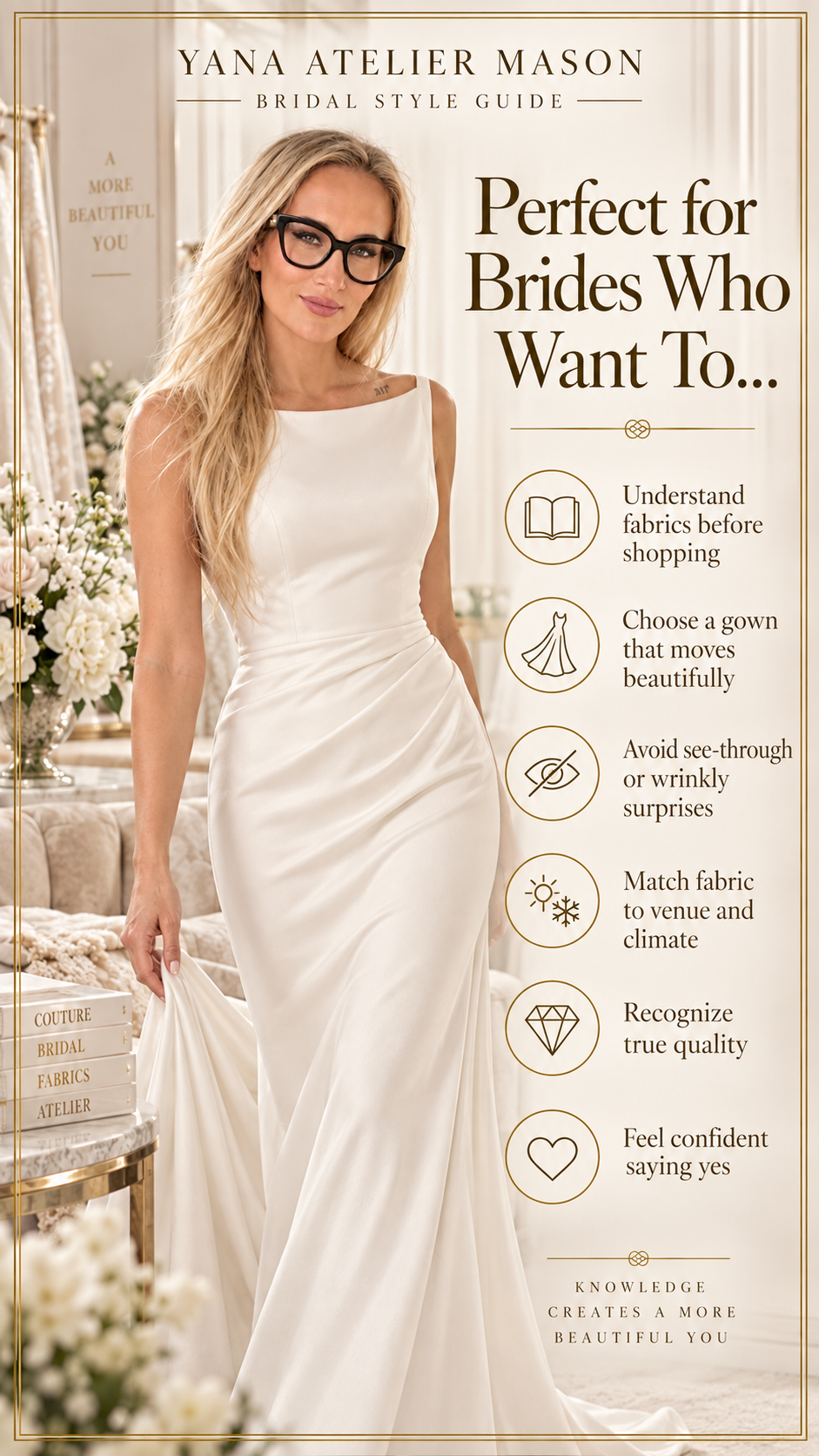 Wedding Dress Fabric Guide | Bridal Fabrics, Texture, Drape & Dress Styling