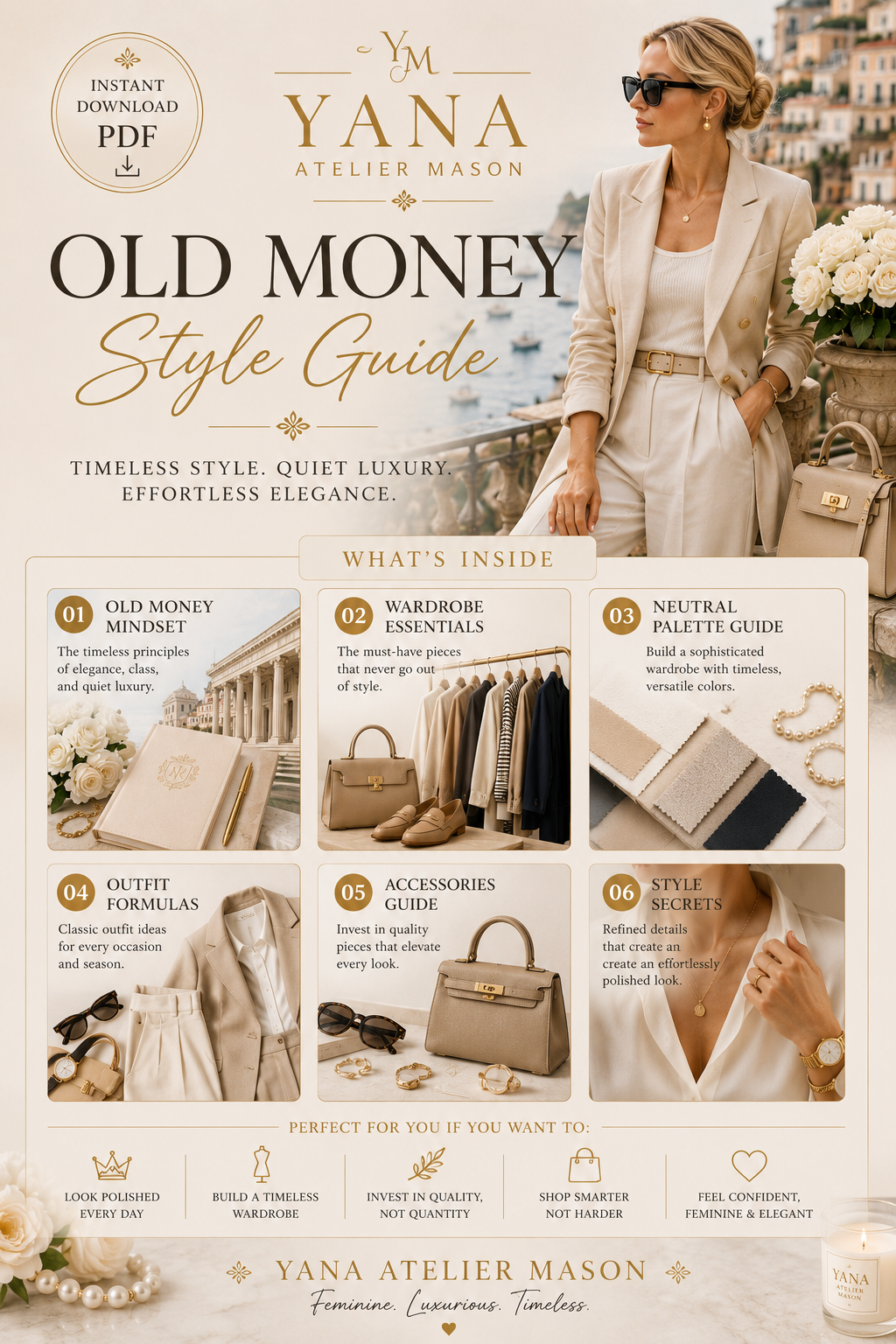 Old Money Style Guide | Timeless Luxury Wardrobe & Elegant Quiet Luxury Fashion Guide