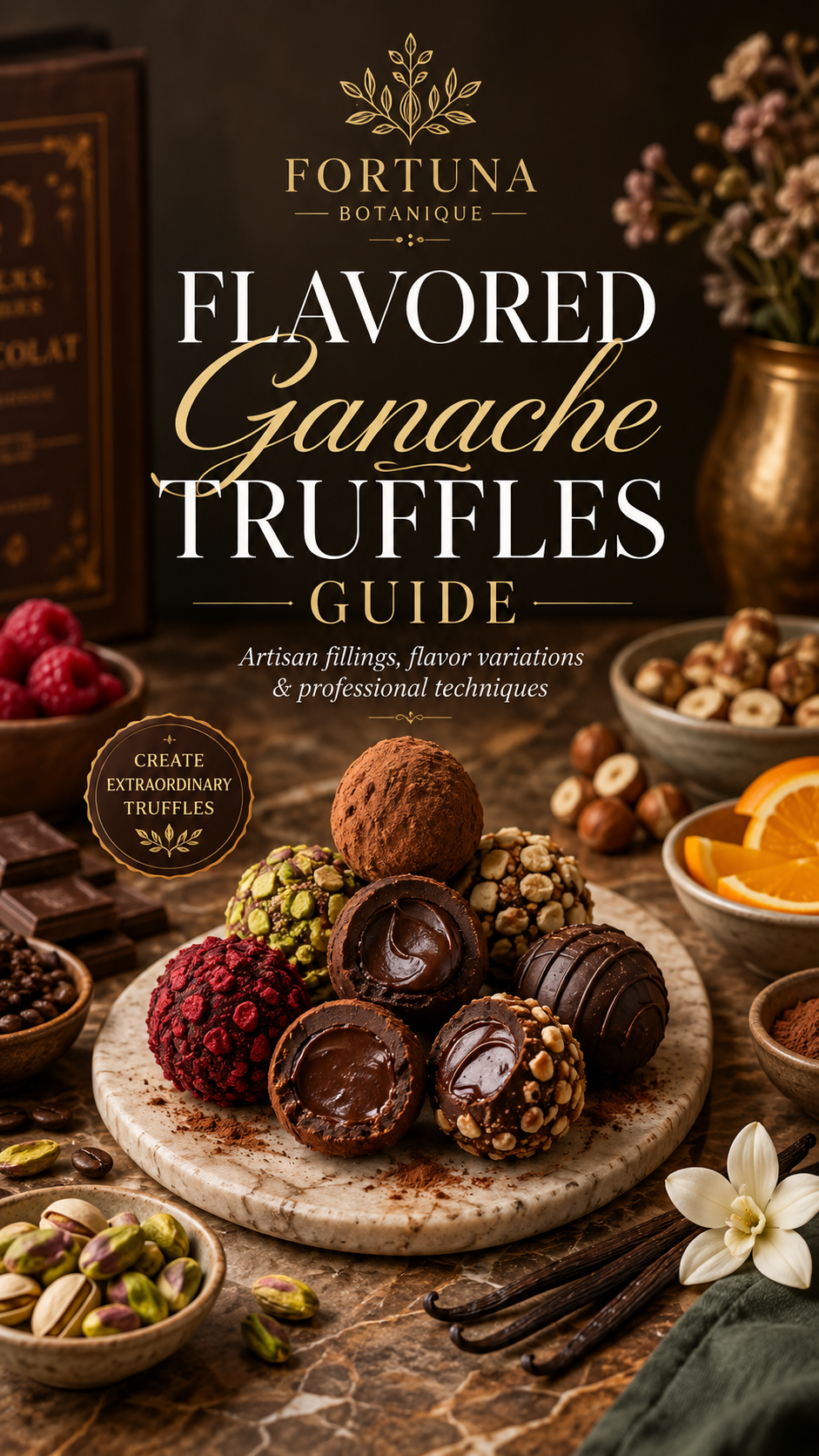 Flavored Ganache Truffles Guide | Chocolate Truffle Fillings, Flavor Pairing, Texture & Artisan Techniques PDF