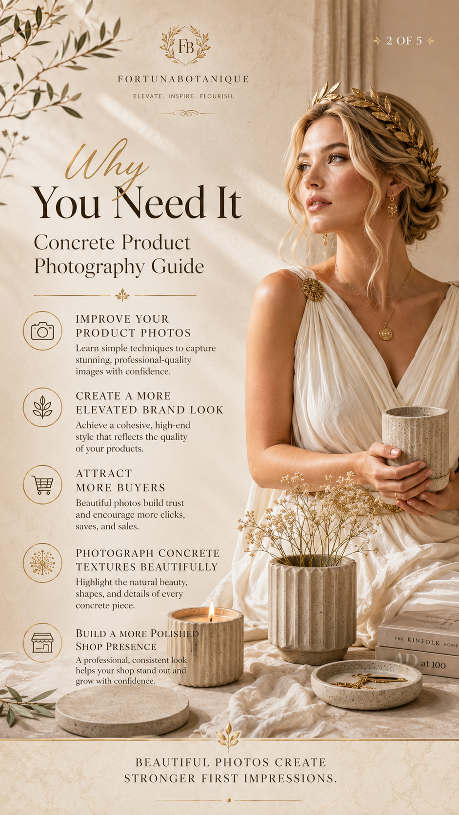 Concrete Product Photography Guide | Luxury Styling & Branding PDF for Concrete Makers