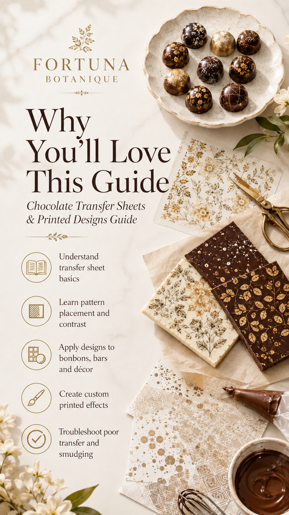 Chocolate Transfer Sheets & Printed Designs Guide | Bonbon & Chocolate Decorating PDF