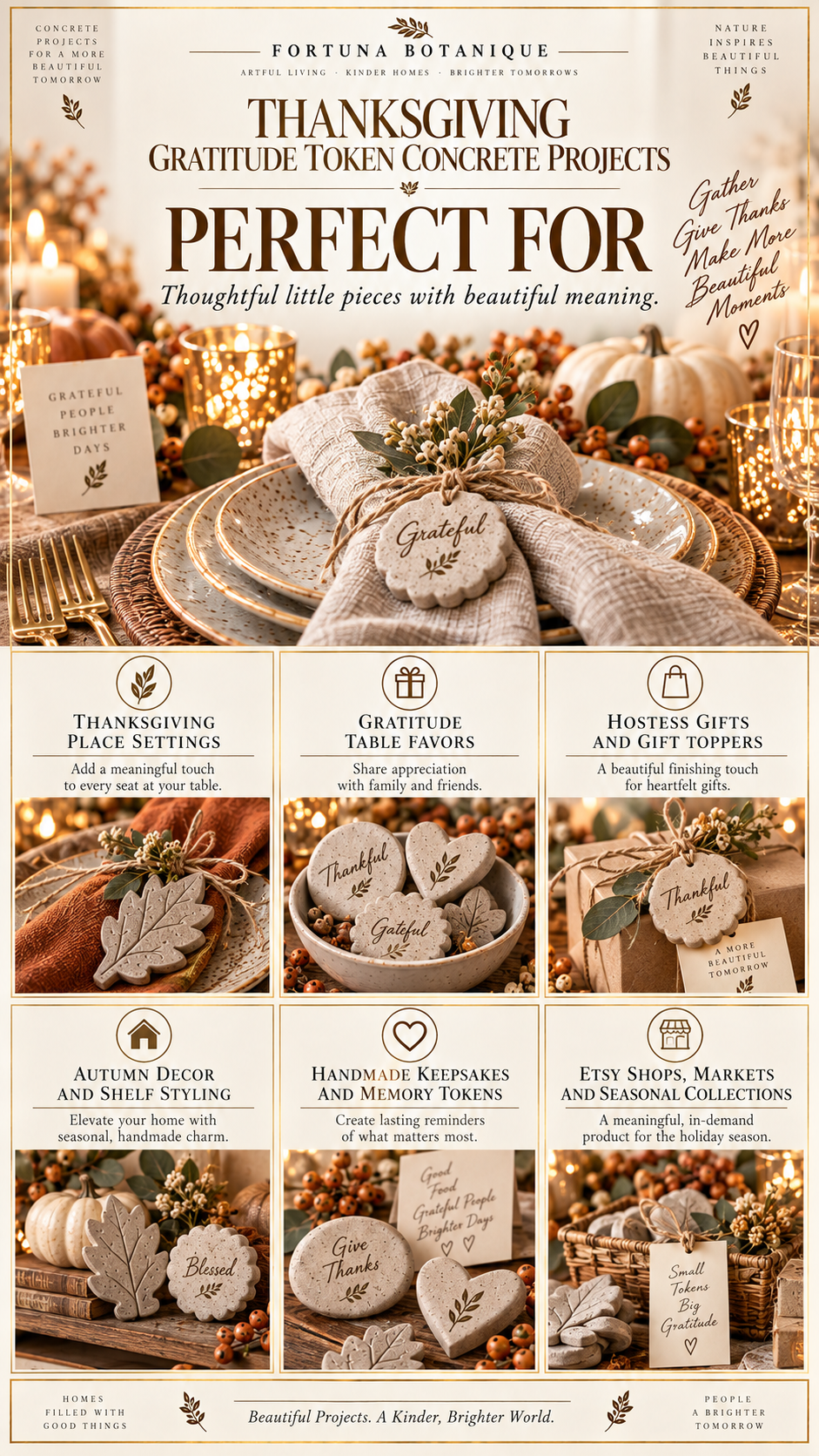 Thanksgiving Napkin Ring Holder Concrete Projects Guide | DIY Holiday Table Tutorial