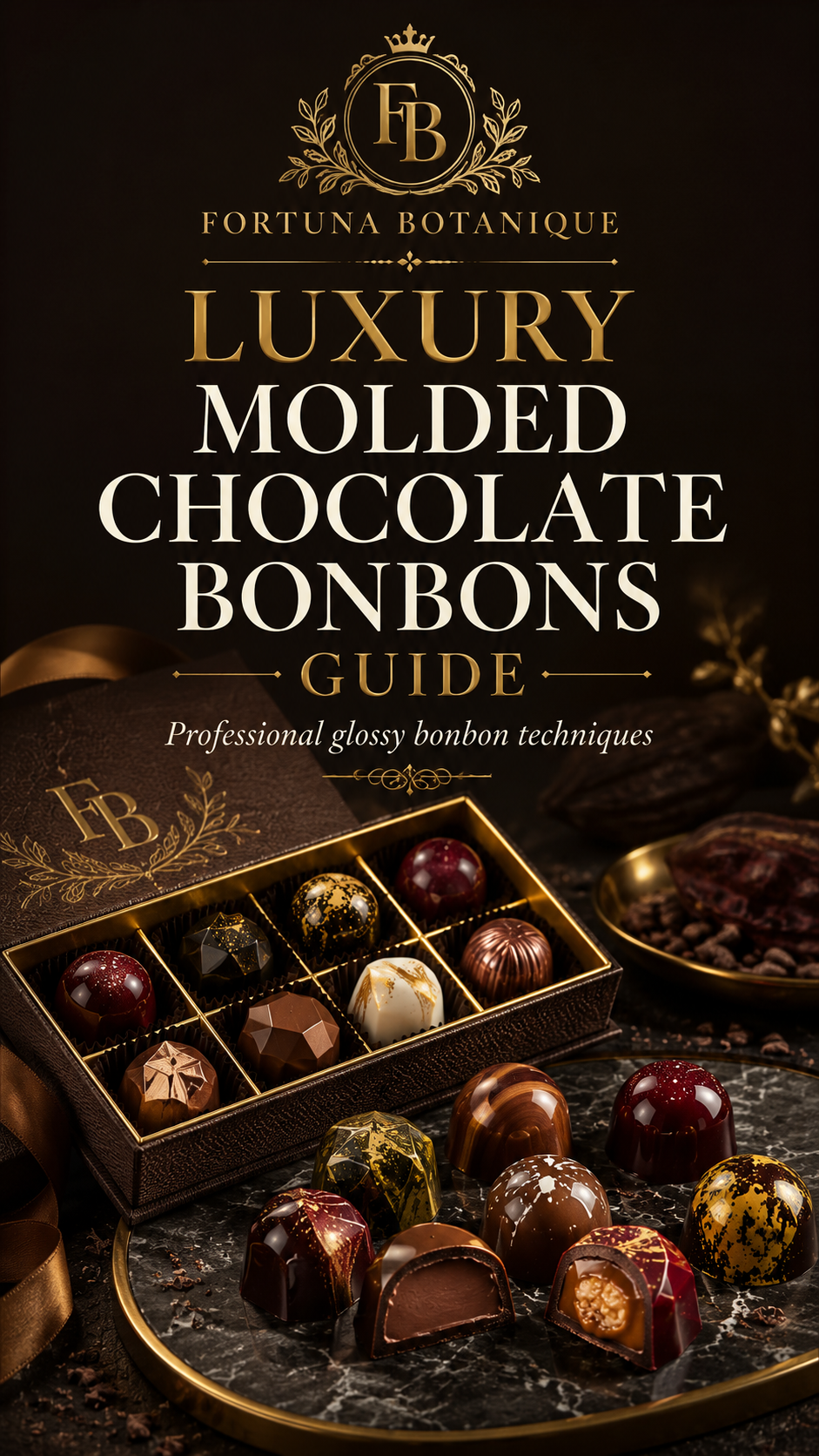 Luxury Molded Chocolate Bonbons Guide | Glossy Shells, Fillings, Molds & Professional Bonbon Techniques PDF