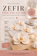 Luxury Zefir Pricing Guide | PDF Pricing Workbook for Zefir Flowers & Dessert Artists | Retail, Wholesale & Profit Calculator