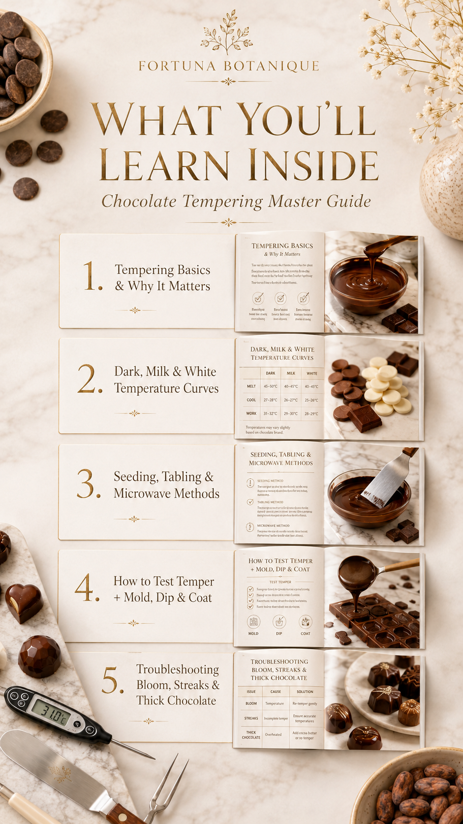Chocolate Tempering Master Guide | Dark Milk & White Chocolate Tempering PDF