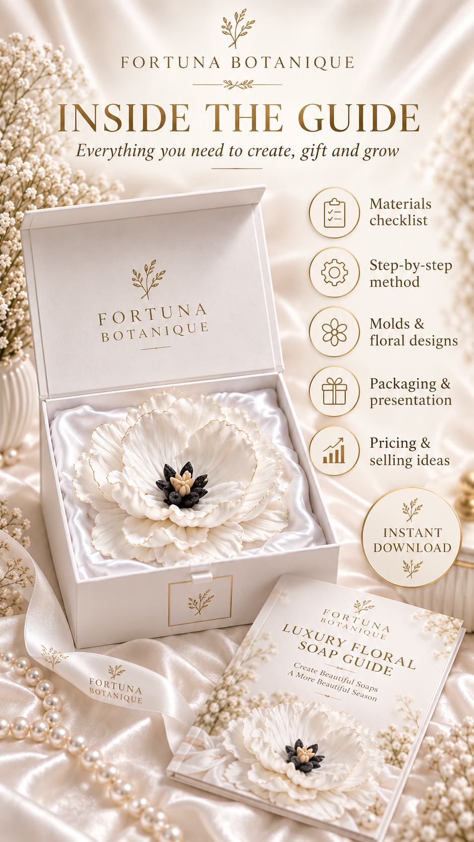 Luxury Floral Soap Gift Box Guide | Elegant Handmade Soap Packaging & Gifting PDF