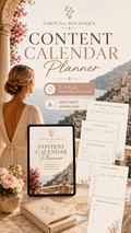 Monthly Content Calendar Printable Planner | 5-Page PDF