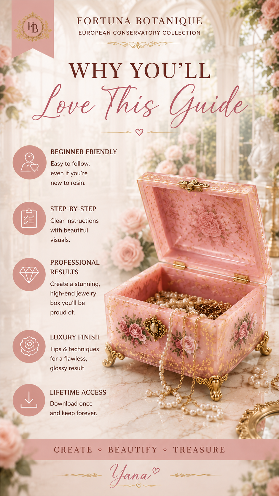 Resin Jewelry Box Step-by-Step Guide | Floral Epoxy Resin Tutorial