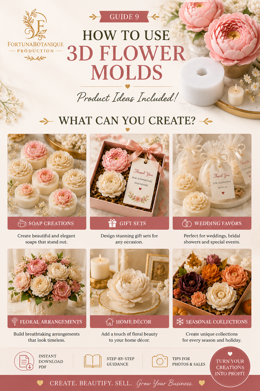 How to Use 3D Flower Molds | Complete Tutorial Guide for Soap, Candle, Chocolate & Resin Makers